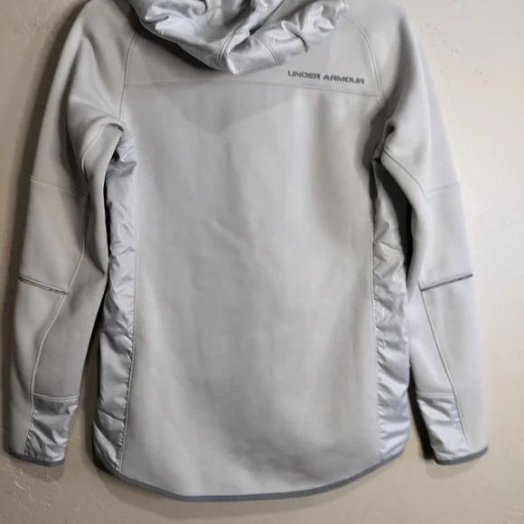 Under Armour Coldgear Storm Gray Full-Zip Hoodie - Picture 6 of 15